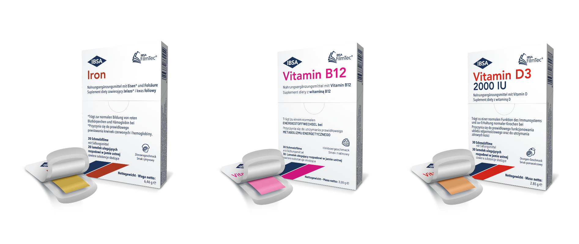 Iron, B12, D3